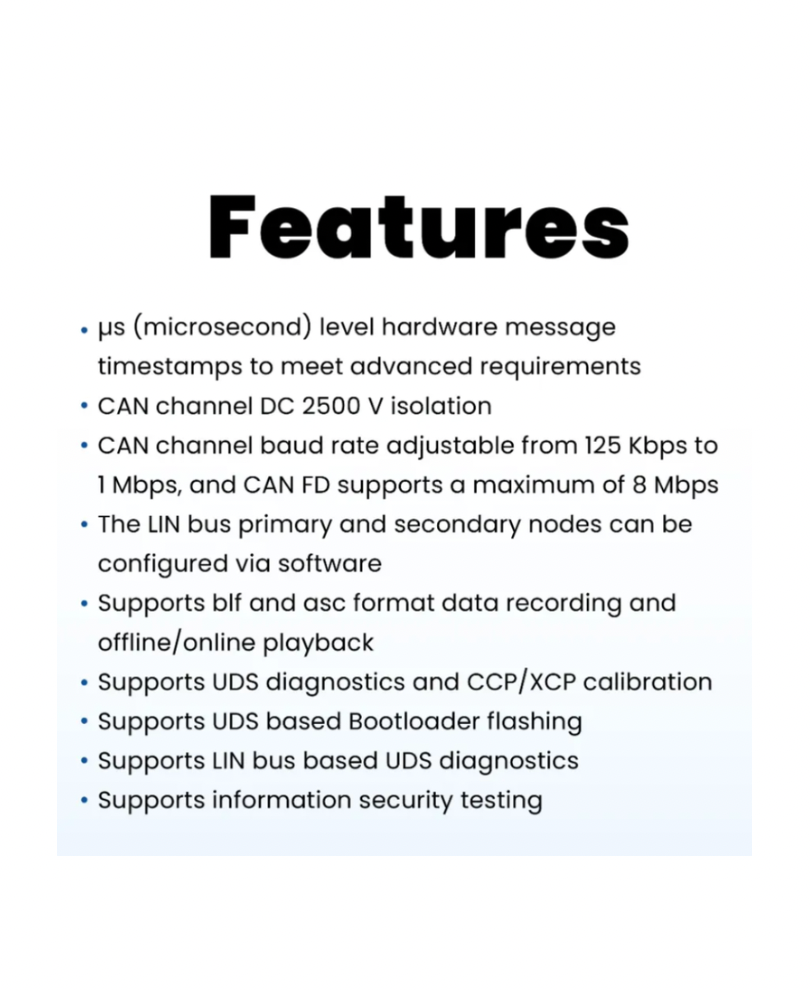 TC1016P – 4 CAN FD, 2 LIN to USB interface