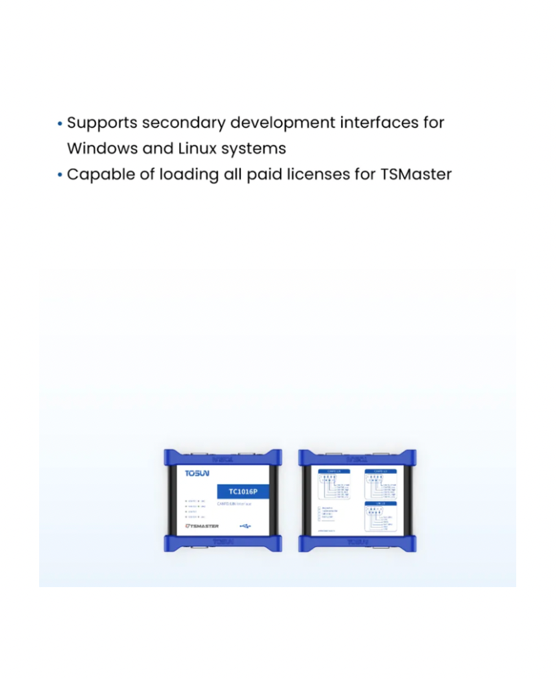 TC1016P – 4 CAN FD, 2 LIN to USB interface