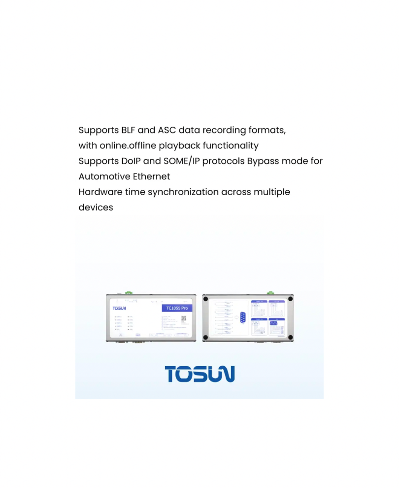 TC1055Pro – Automotive Ethernet / CAN FD / LIN Simulation Test Tool