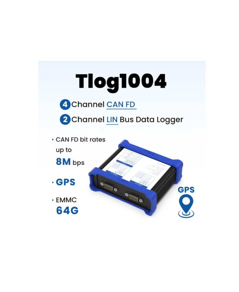 Tlog1004 – 4 CAN FD, 2 LIN bus datalogger